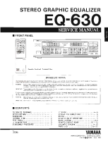 Yamaha EQ-630 - Service Manual 